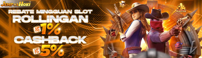 Bonus caskback slot 5% dan Rollingan up to 1%